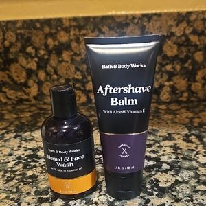 BBW Essentials For Men Aftershave Balm & Beard & Face Wash